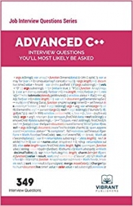 جلد سخت سیاه و سفید_کتاب Advanced C++ Interview Questions You'll Most Likely Be Asked (Job Interview Questions Series)