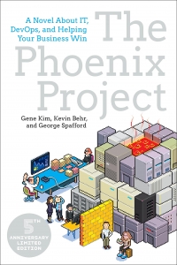 جلد معمولی سیاه و سفید_کتاب The Phoenix Project (A Novel About IT, DevOps, and Helping Your Business Win)