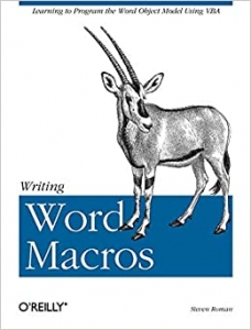 جلد معمولی سیاه و سفید_کتاب Writing Word Macros: An Introduction to Programming Word using VBA
