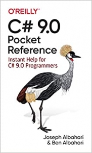 جلد سخت سیاه و سفید_کتاب C# 9.0 Pocket Reference: Instant Help for C# 9.0 Programmers