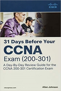 جلد سخت سیاه و سفید_کتاب 31 Days Before your CCNA Exam: A Day-By-Day Review Guide for the CCNA 200-301 Certification Exam