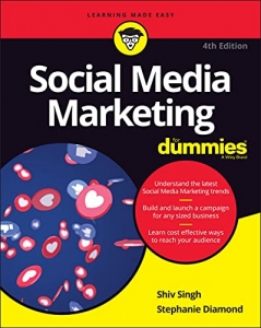 جلد معمولی سیاه و سفید_کتاب Social Media Marketing For Dummies