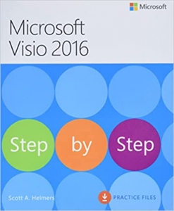جلد سخت سیاه و سفید_کتاب Microsoft Visio 2016 Step By Step