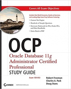 جلد سخت سیاه و سفید_کتاب OCP: Oracle Database 11g Administrator Certified Professional Study Guide: Exam 1Z0-053 1st Edition
