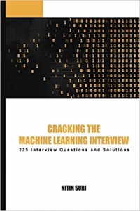 جلد معمولی سیاه و سفید_کتاب Cracking The Machine Learning Interview