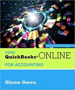 جلد سخت رنگی_کتاب Using QuickBooks Online for Accounting (with Online, 5 month Printed Access Card) 