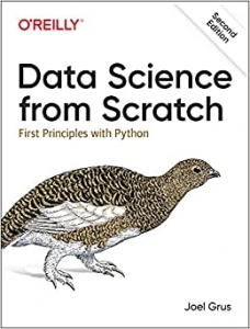 جلد معمولی سیاه و سفید_کتاب Data Science from Scratch: First Principles with Python 2nd Edition