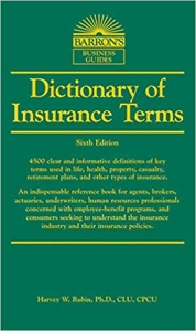 کتاب Dictionary of Insurance Terms (Barron's Business Dictionaries)