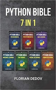 جلد سخت سیاه و سفید_کتاب The Python Bible 7 in 1: Volumes One To Seven (Beginner, Intermediate, Data Science, Machine Learning, Finance, Neural Networks, Computer Vision)