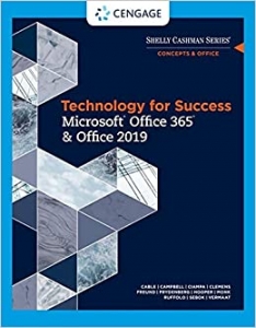 جلد سخت رنگی_کتاب Technology for Success and Shelly Cashman Series MicrosoftOffice 365 & Office 2019 (MindTap Course List)