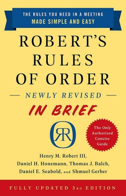 کتاب Robert's Rules of Order Newly Revised in Brief