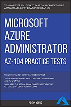 کتاب Azure: Microsoft Azure Administrator (AZ-104) Practice Tests