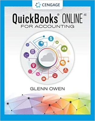 جلد معمولی سیاه و سفید_کتاب Using QuickBooks Online for Accounting 2021