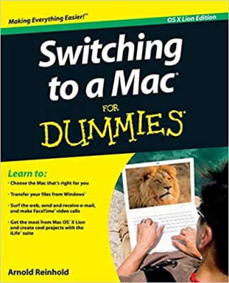 جلد سخت سیاه و سفید_کتاب Switching to a Mac For Dummies Mac OS X Lion Edition