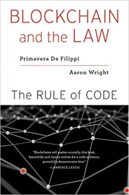 جلد سخت سیاه و سفید_کتاب Blockchain and the Law: The Rule of Code