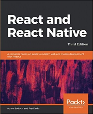 جلد معمولی سیاه و سفید_کتاب React and React Native: A complete hands-on guide to modern web and mobile development with React.js, 3rd Edition