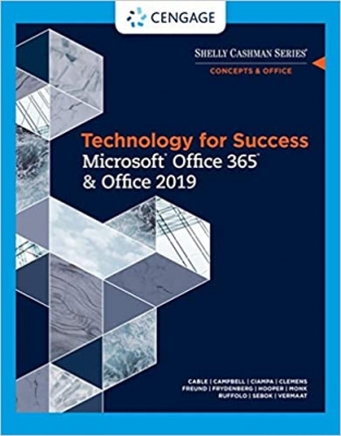 جلد معمولی رنگی_کتاب Technology for Success and Shelly Cashman Series MicrosoftOffice 365 & Office 2019 (MindTap Course List)