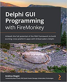 جلد معمولی سیاه و سفید_کتاب Delphi GUI Programming with FireMonkey: Unleash the full potential of the FMX framework to build exciting cross-platform apps with Embarcadero Delphi