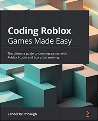 جلد معمولی سیاه و سفید_کتاب Coding Roblox Games Made Easy: The ultimate guide to creating games with Roblox Studio and Lua programming