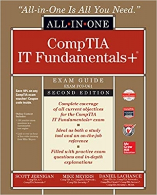 جلد معمولی سیاه و سفید_کتاب ITF+ CompTIA IT Fundamentals All-in-One Exam Guide, Second Edition (Exam FC0-U61)