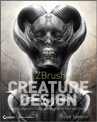  کتاب ZBrush Creature Design: Creating Dynamic Concept Imagery for Film and Games