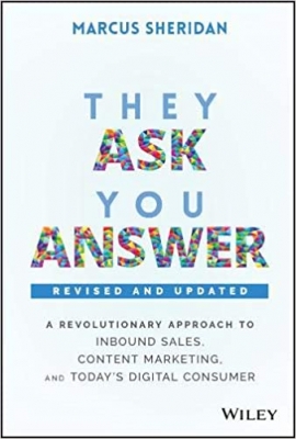 جلد معمولی سیاه و سفید_کتاب They Ask, You Answer: A Revolutionary Approach to Inbound Sales, Content Marketing, and Today's Digital Consumer 
