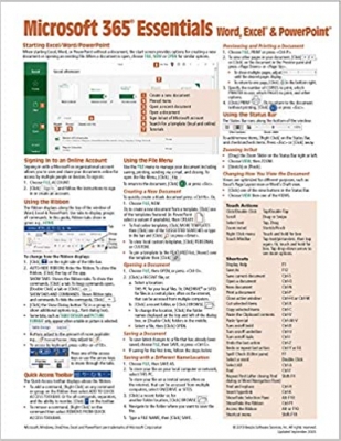 کتاب  See all 2 images Follow the Author  Beezix Inc + Follow  Microsoft 365 (Office 365) Essentials Quick Reference Guide - Windows Version (Cheat Sheet of Instructions, Tips & Shortcuts - Laminated Card)
