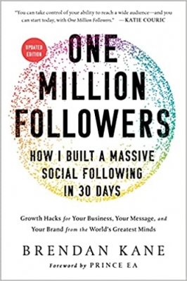 جلد معمولی سیاه و سفید_کتاب One Million Followers, Updated Edition: How I Built a Massive Social Following in 30 Days
