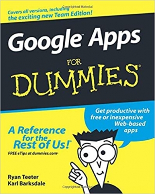 جلد معمولی سیاه و سفید_کتاب Google Apps For Dummies