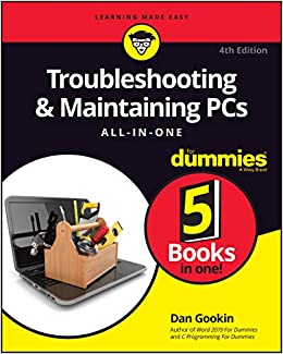 جلد سخت رنگی_کتاب Troubleshooting & Maintaining PCs All-in-One For Dummies (For Dummies (Computer/Tech))