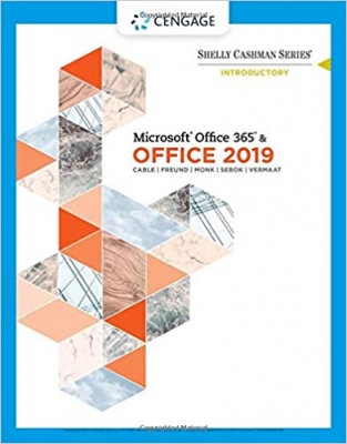 جلد سخت رنگی_کتاب Shelly Cashman Series MicrosoftOffice 365 & Office 2019 Introductory (MindTap Course List)