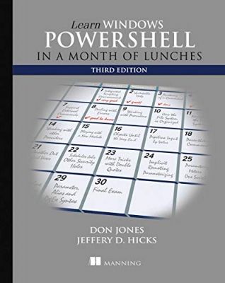 جلد معمولی سیاه و سفید_کتاب Learn Windows PowerShell in a Month of Lunches 3rd Edition