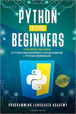 جلد معمولی سیاه و سفید_کتاب Python for Beginners: 2 Books in 1: Python Programming for Beginners, Python Workbook