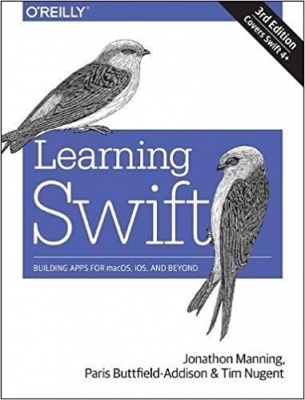 جلد سخت سیاه و سفید_کتاب Learning Swift: Building Apps for macOS, iOS, and Beyond 3rd Edition