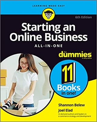 جلد سخت سیاه و سفید_کتاب Starting an Online Business All-in-One For Dummies