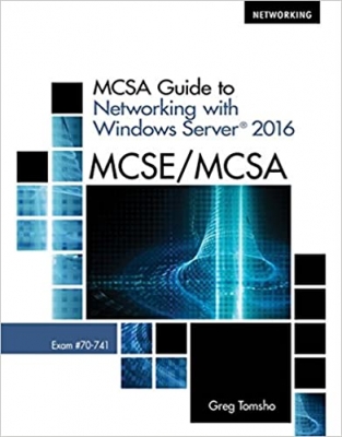 جلد سخت سیاه و سفید_کتاب MCSA Guide to Networking with Windows Server 2016, Exam 70-741 1st Edition