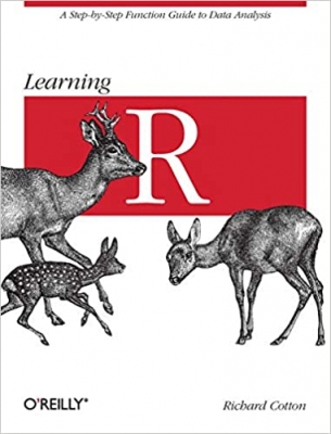 جلد معمولی سیاه و سفید_کتاب Learning R: A Step-by-Step Function Guide to Data Analysis