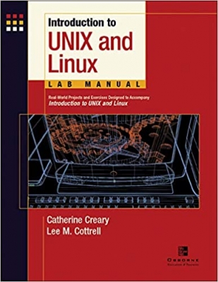 جلد سخت سیاه و سفید_کتاب Introduction to Unix and Linux Lab Manual, Student Edition 1st Edition
