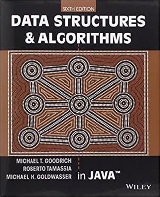 جلد معمولی سیاه و سفید_کتاب Data Structures and Algorithms in Java 6th Edition