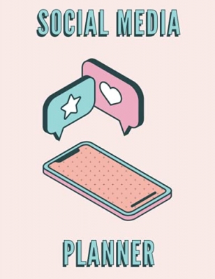 جلد معمولی سیاه و سفید_کتاب Social Media Planner 2022: Plan And Organize Your Weekly Social Media Content 52 Weeks | Social Media Calendar, Organizer, Notebook To Write In (Instagram, TikTok, Facebook)