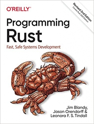 جلد معمولی سیاه و سفید_کتاب Programming Rust: Fast, Safe Systems Development 2nd Edition
