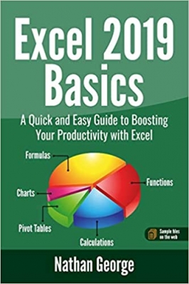 جلد معمولی سیاه و سفید_کتاب Excel 2019 Basics: A Quick and Easy Guide to Boosting Your Productivity with Excel (Excel 2019 Mastery)
