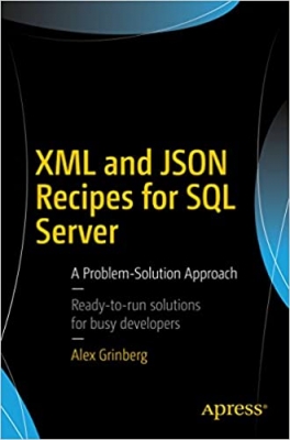 جلد معمولی سیاه و سفید_کتاب XML and JSON Recipes for SQL Server: A Problem-Solution Approach