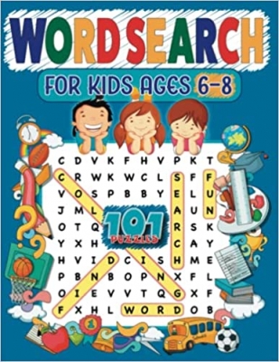 کتاب Word Search For Kids Ages 6-8: 101 Word Search Puzzles (Search And Find Book For Kids)
