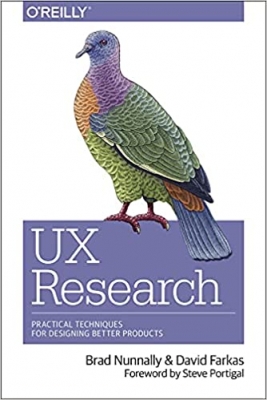 جلد معمولی سیاه و سفید_کتاب UX Research: Practical Techniques for Designing Better Products