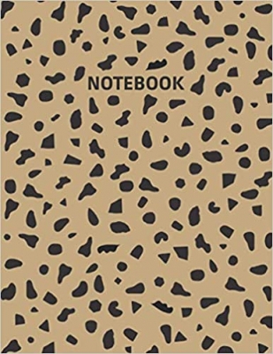  کتاب Notebook: Leopard Print Composition Notebook - Wide Ruled 110 Pages - Large 8.5 x 11
