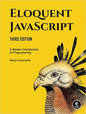جلد معمولی سیاه و سفید_کتاب Eloquent JavaScript, 3rd Edition: A Modern Introduction to Programming