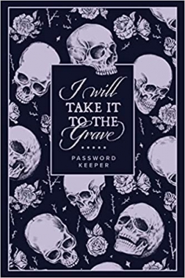 کتاب Password Keeper: A Grim Username and Password Organizer Notebook with Skulls Design on the Book Cover (UNIQUE PASSWORD BOOKS)