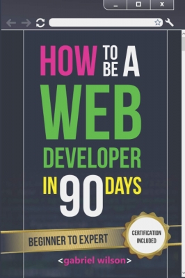 جلد معمولی رنگی_کتاب How To Be A Web Developer In 90 Days: Web Development Skills