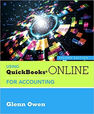 جلد معمولی سیاه و سفید_کتاب Using QuickBooks Online for Accounting (with Online, 5 month Printed Access Card)